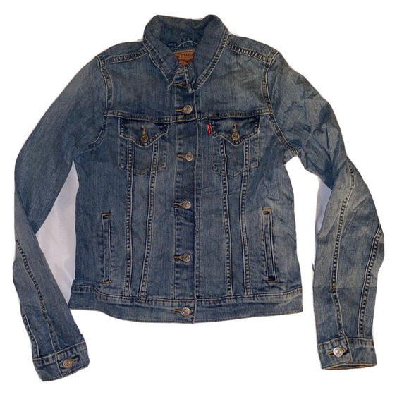 Levi's Original Trucker Blue Denim Jean Jacket‎ Size Medium - Picture 1 of 9